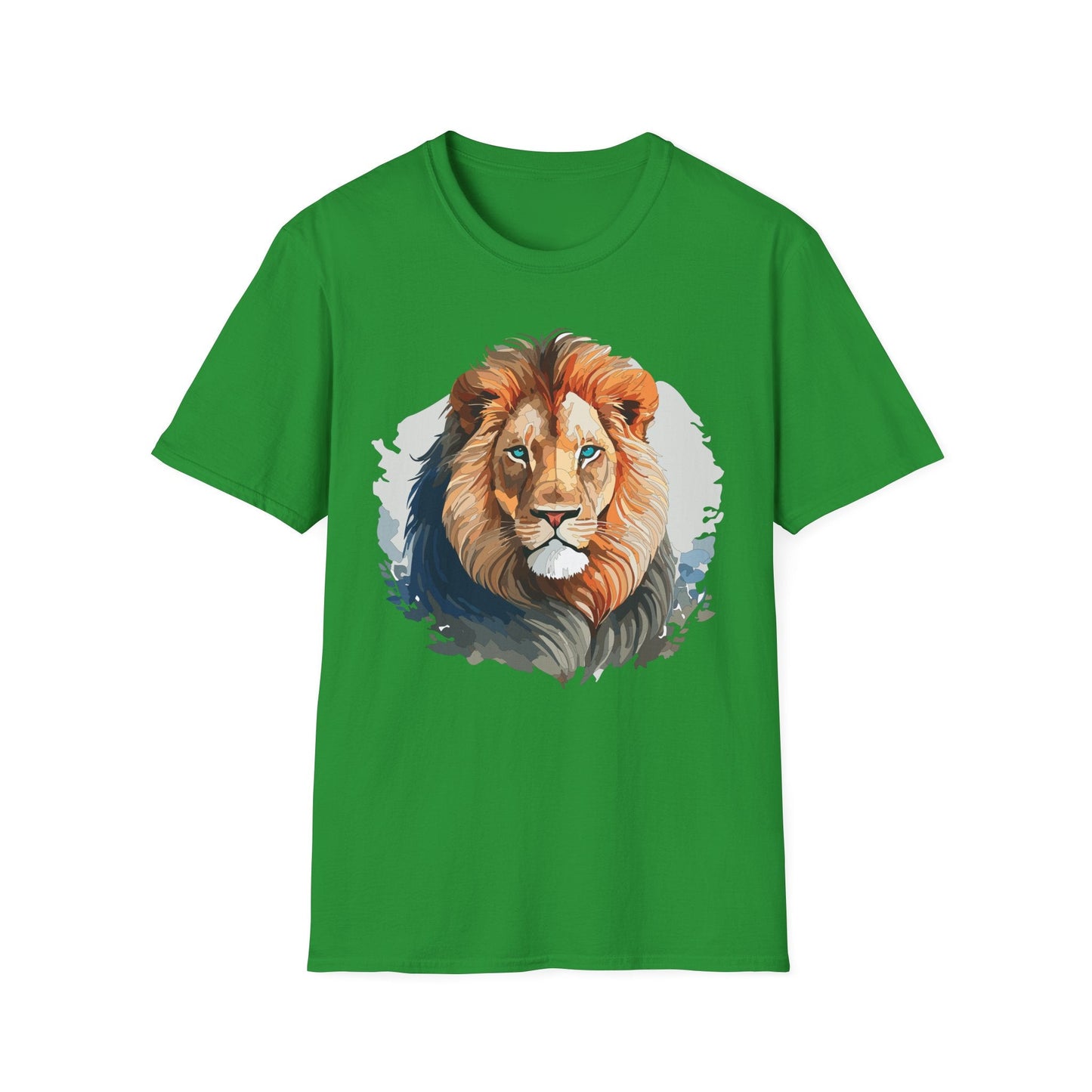 Lion Shirt Unisex Animal Tee Gildan Softstyle 64000 100 Percent Ring Spun Cotton