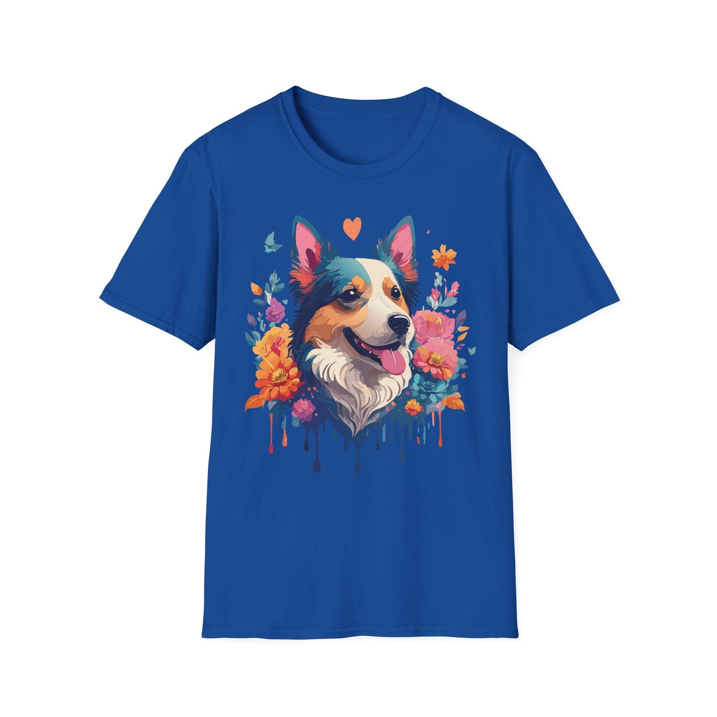 Animal Print Dog Shirt Unisex Softstyle Cotton Tee For Pet Lovers