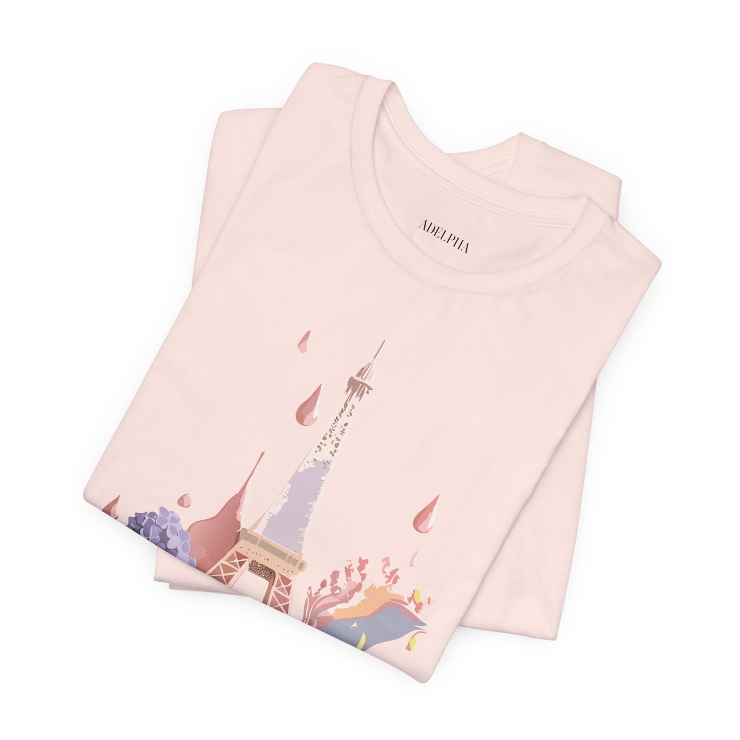Paris Tourist Shirt Unisex Graphic Tee Vintage Inspired Artwork by Adelpha Short Sleeve Jersey