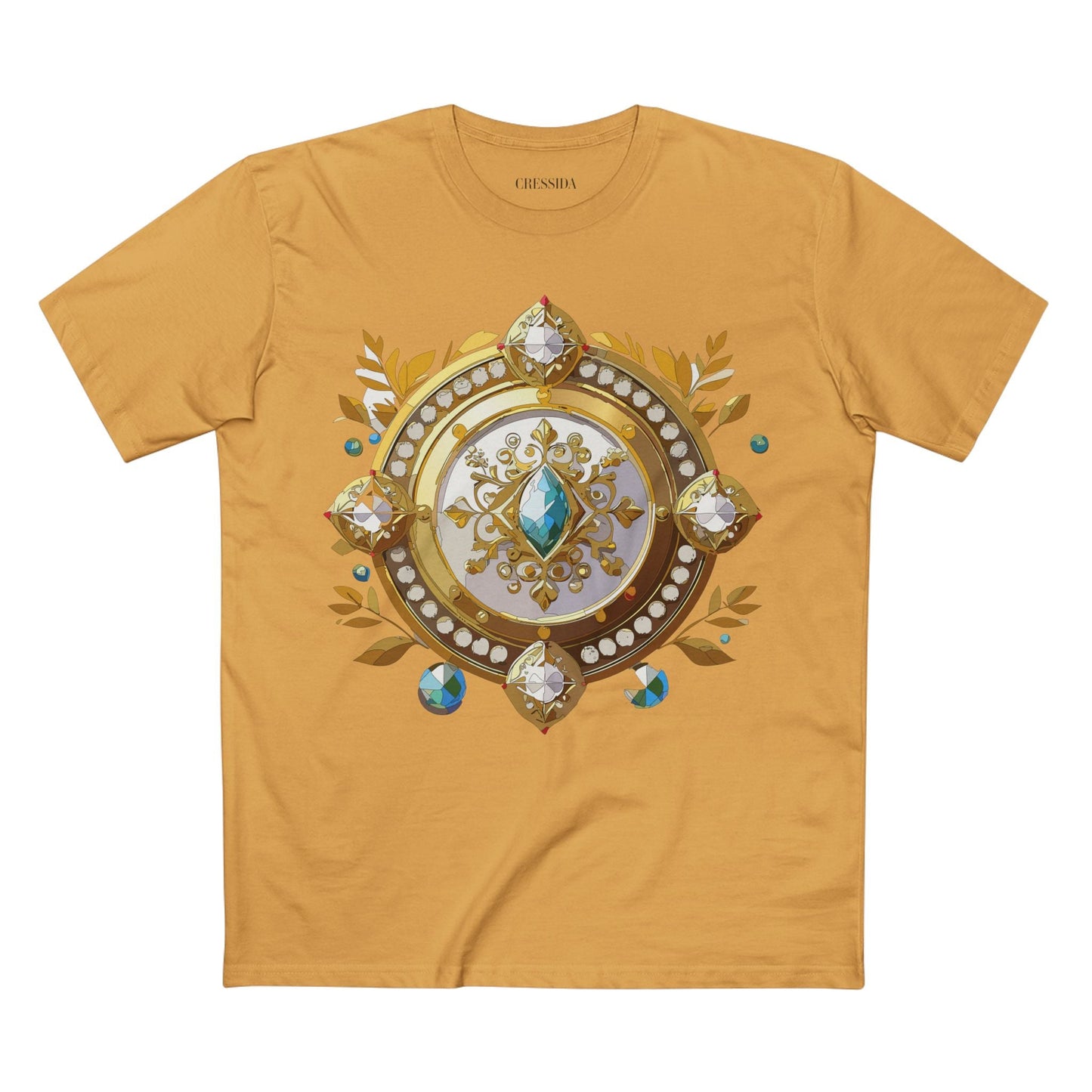 Medallion Graphic T-Shirt Unisex 100 Cotton With Gold Art Design Medal Tee 12