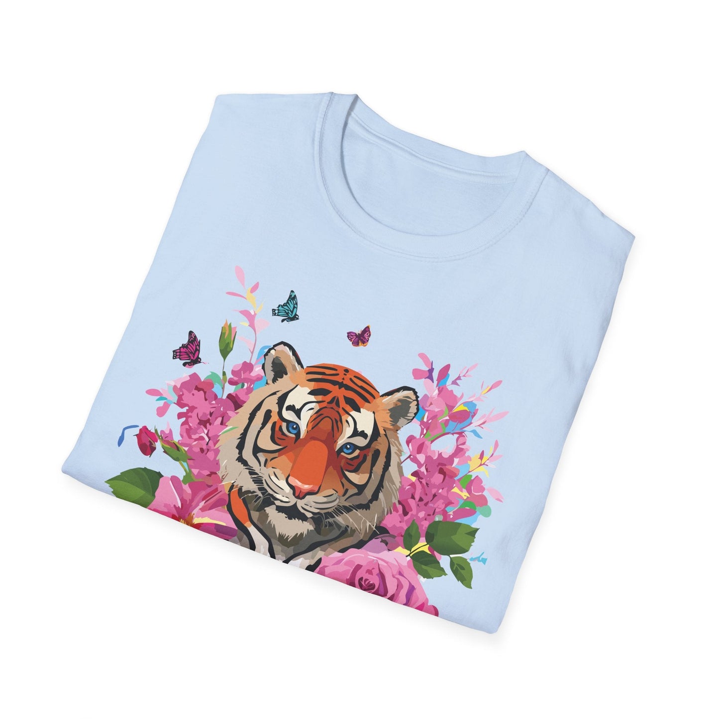 Tiger Shirt Unisex Gildan Softstyle Cotton Tee 100 Percent Ring Spun Comfort