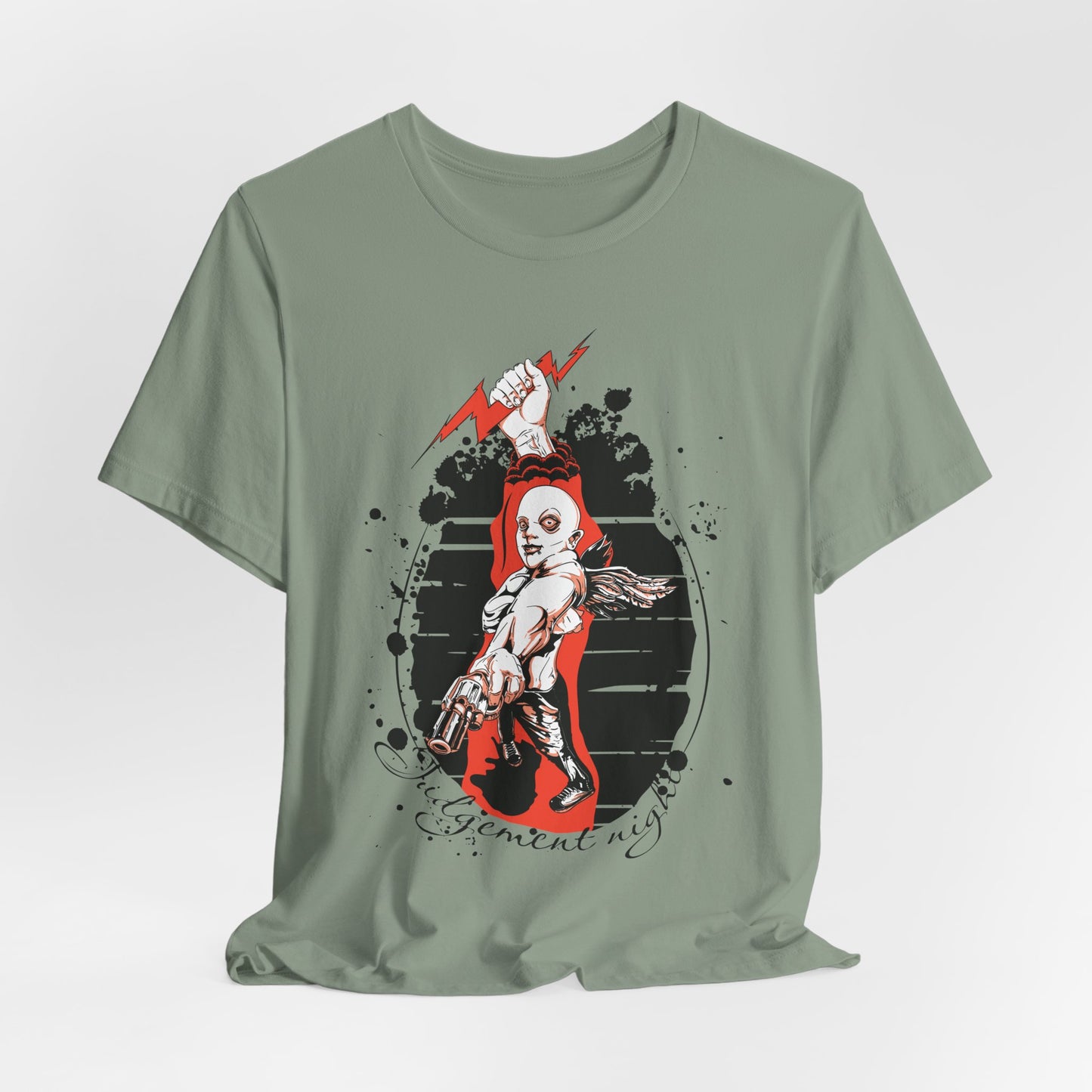 Judgment Night Tee, Artistic Tee, Graphic T-Shirt, Comic Tees, Artistic Comic T-Shirt, Vintage Top