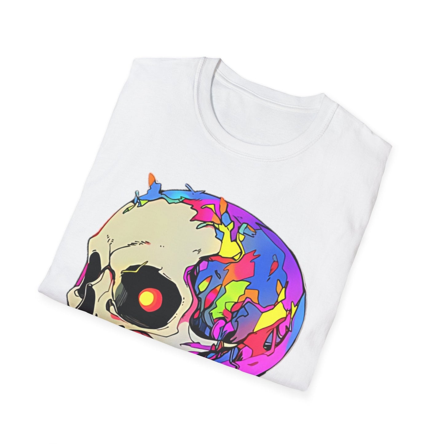 Skull Tee Shirt Unisex Skeleton Shirt Gildan Softstyle 64000 Short Sleeve Graphic Design