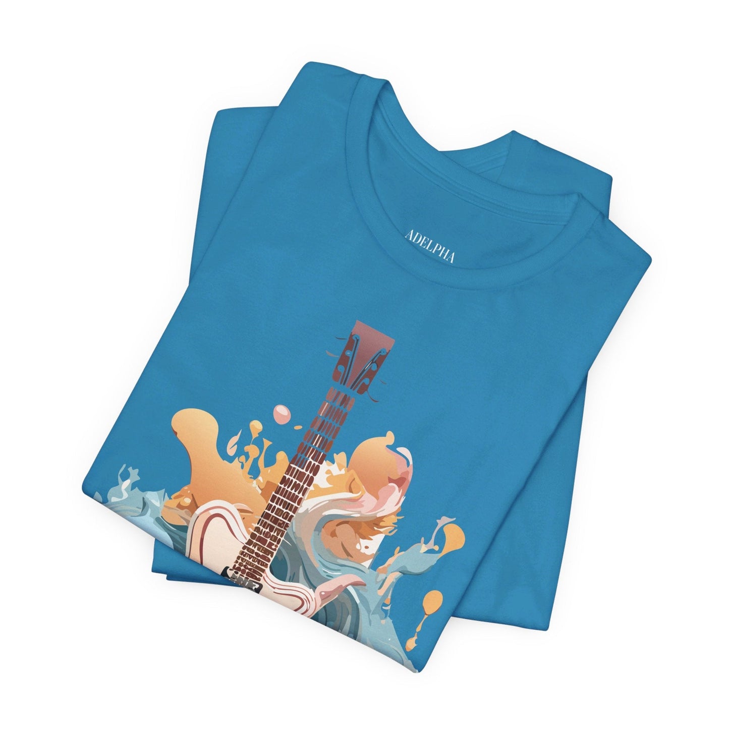 Adelpha Vintage Inspired Graphic Tee Unisex Jersey Short Sleeve Music Design Collectible
