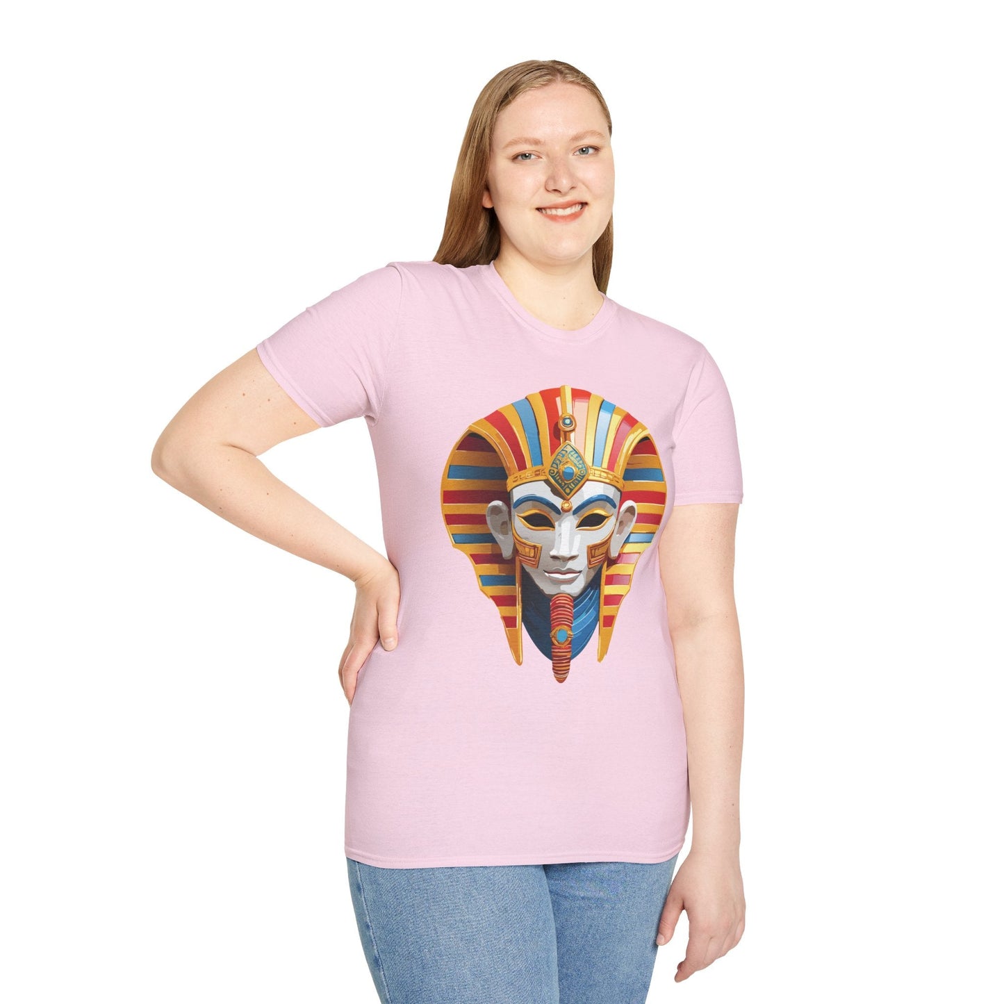 Mask Tee Shirt Unisex Art Design Masquerade Tee Gildan Softstyle 64000 Lightweight Cotton