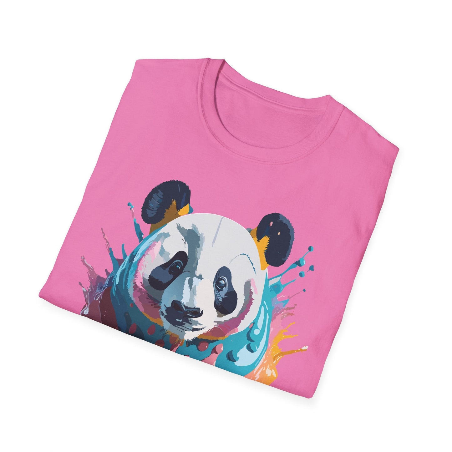 Panda Shirt Unisex T Shirt Gildan Softstyle 64000 Panda Graphic Animal Tee 100 Percent Cotton