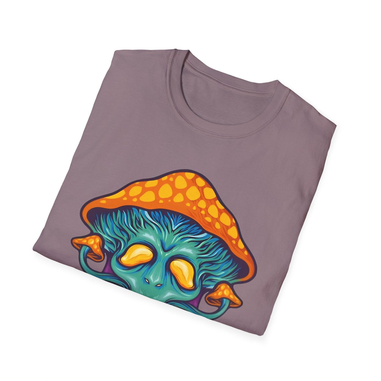 Funny Mashroom Graphic Unisex Softstyle Cotton With Cartoon Illustration Design 27