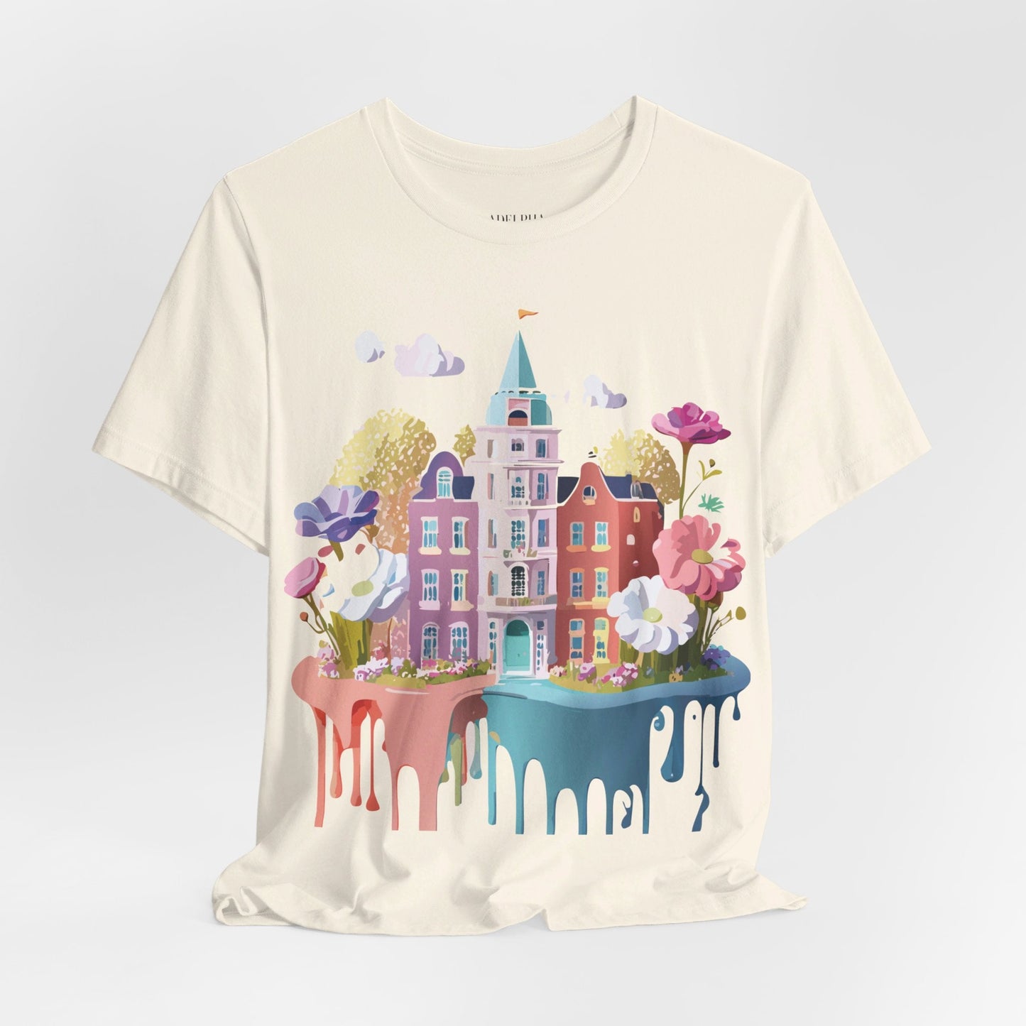 Amsterdam Tourist Shirt Graphic Tee Unisex Vintage Inspired Art Design by Adelpha Short Sleeve