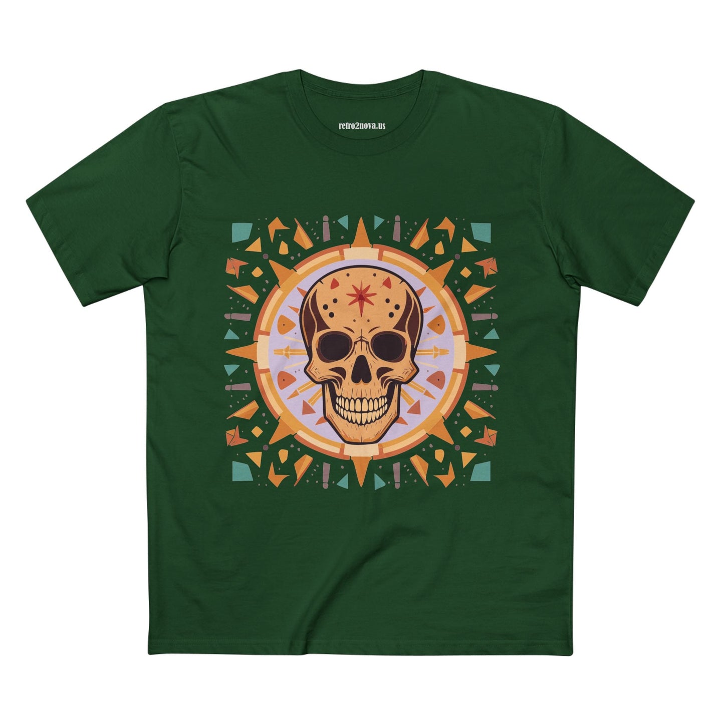 Skull Skeleton Shirt Unisex Premium Cotton Tee With Original Art Design Retro2Nova