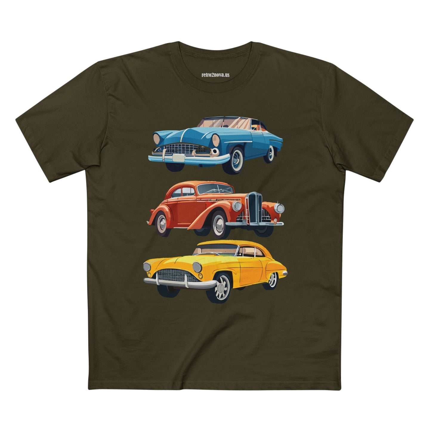 Retro Car Shirts Vintage Car Shirts RC4 Unisex Premium Cotton Tee With Original Art By Retro2Nova