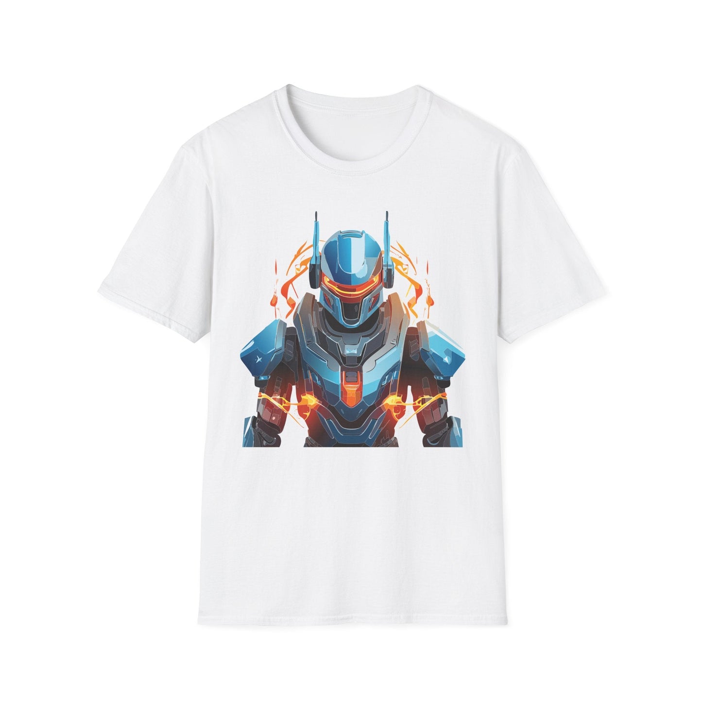 Cyborg Tee Robot Shirt Terminator Design Unisex Gildan Softstyle 64000 100 Percent Ring Spun Cotton