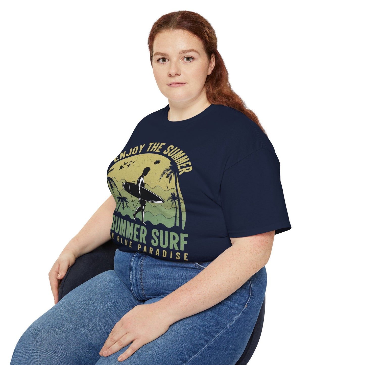 Summer Surf Art Design T Shirt TeeGallery Gildan 2000 Unisex Cotton Tee Apparel Collection