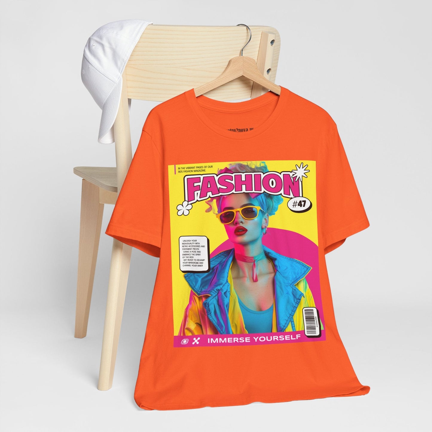 Magazine Cover Shirt Unisex Jersey Short Sleeve Tee Lightweight Breathable Fabric