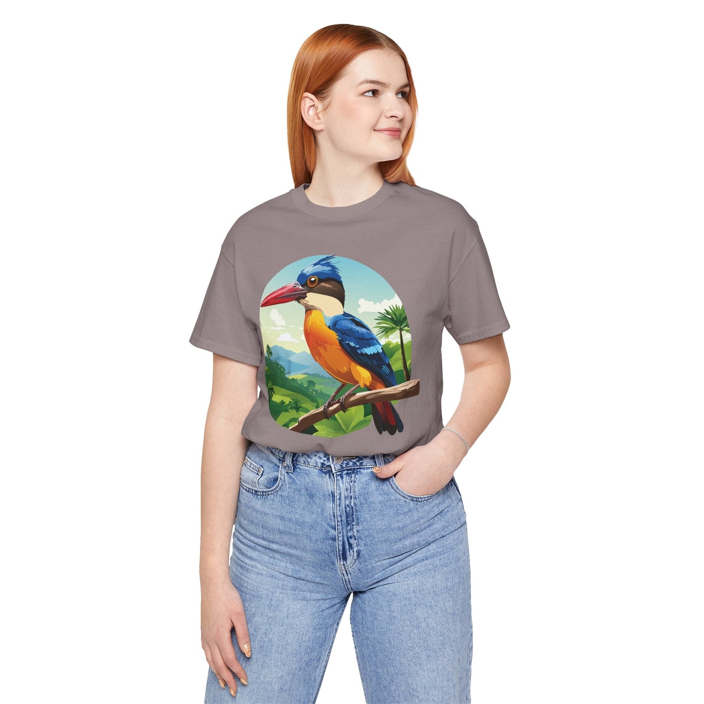 Unisex Animal Shirt With Art Design Featuring Wild Animals Jersey Short Sleeve Tee