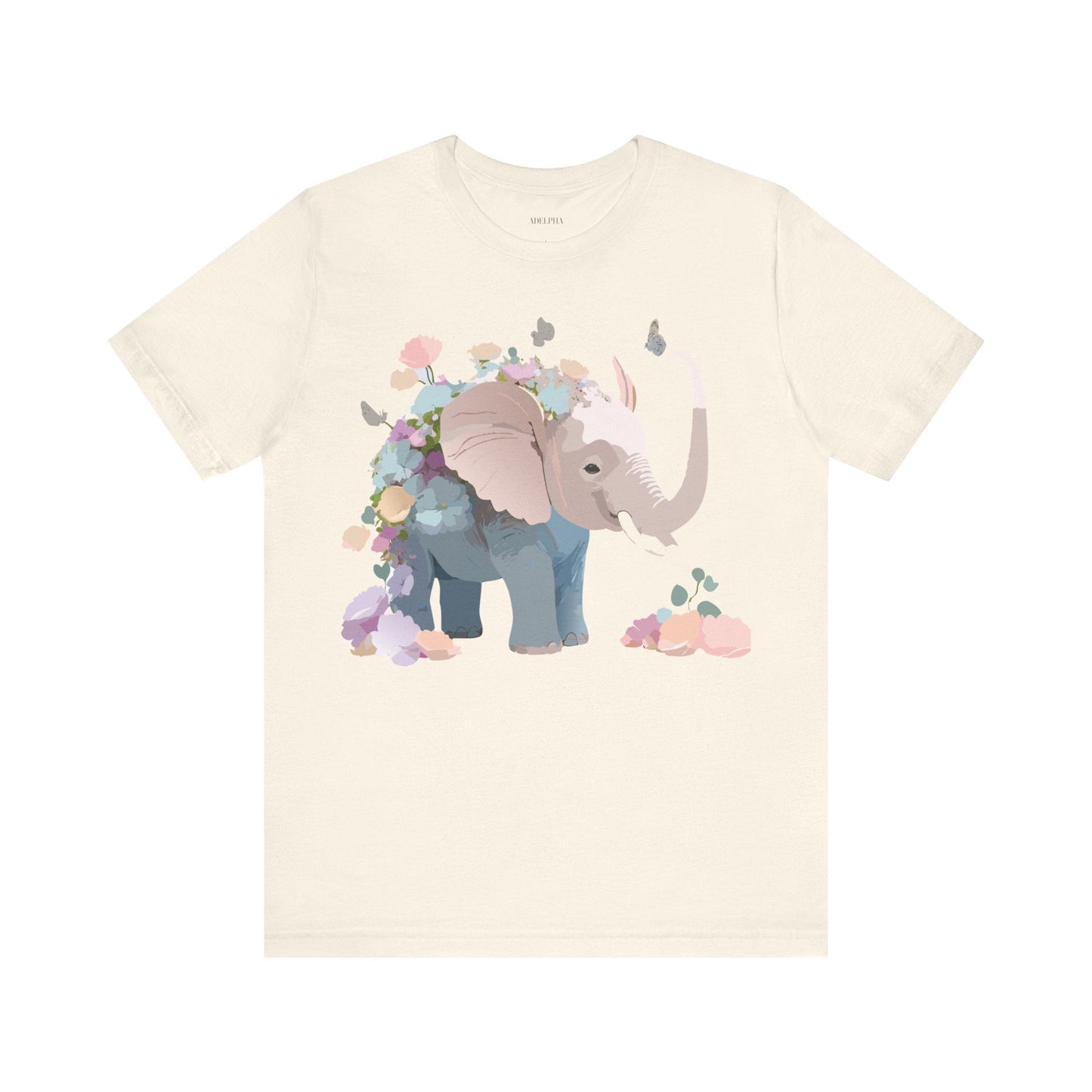 Elephant Graphic Tee Unisex Jersey Short Sleeve Art Design Adelpha Premium Vintage Inspired