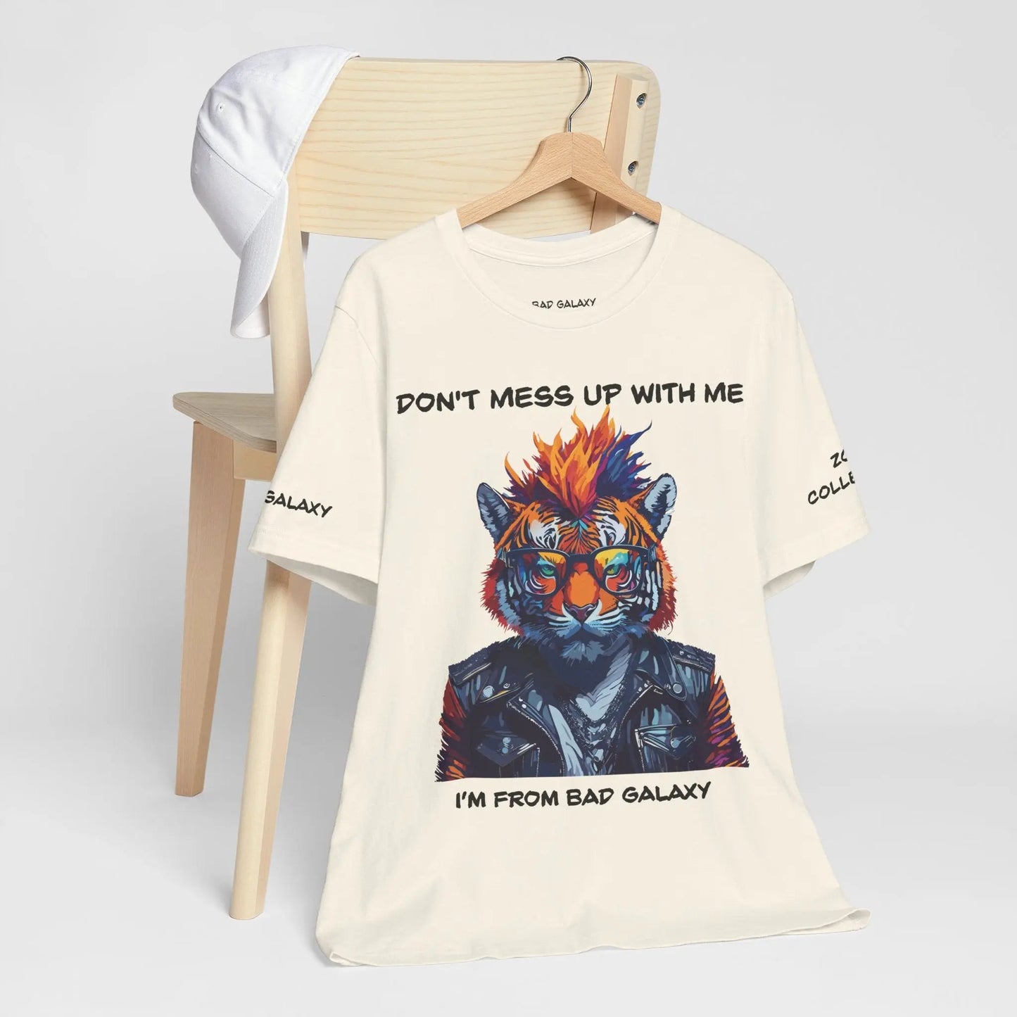 Bad Galaxy Animal T Shirt 100 Percent Cotton Eco Friendly Ink Made in USA Durable Stitching