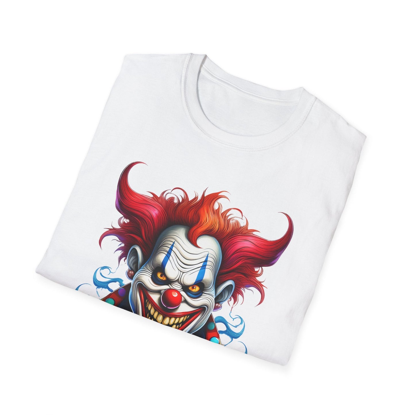 Clown Shirt Unisex Tee Circus Shirt Funny Man Shirt Scary Man Tee 100 Percent Cotton Gildan 64000