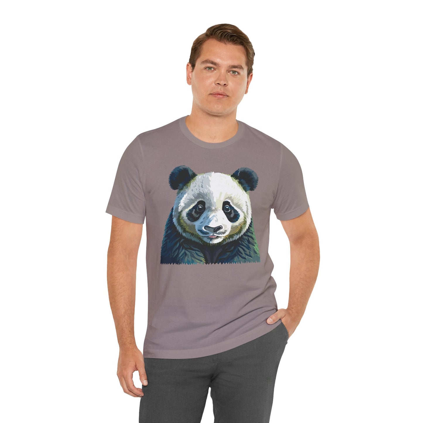 Unisex Animal Graphic Tee Shirt With Wild Animals Art Design Gildan Softstyle 64000