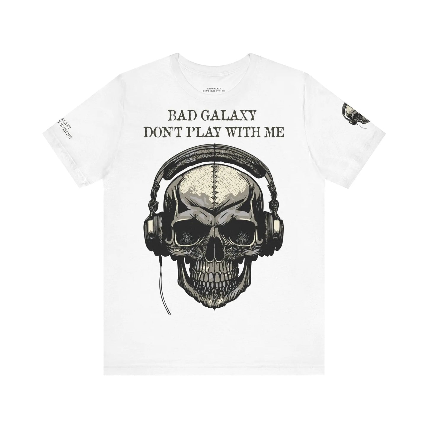 Skull T Shirt From Bad Galaxy Made To Order 100 Percent Cotton With Eco Friendly Inks Free Shipping