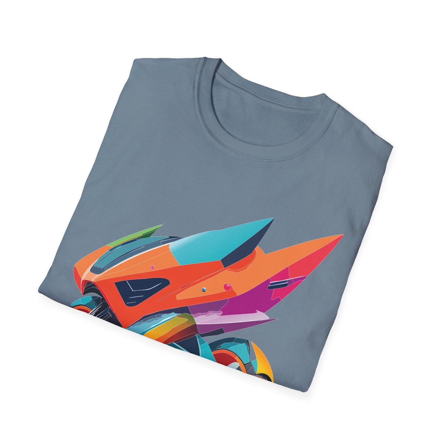 Unisex Bike T Shirt Moto Shirt Motorcycle MTB T Shirt 100 Percent Cotton Softstyle