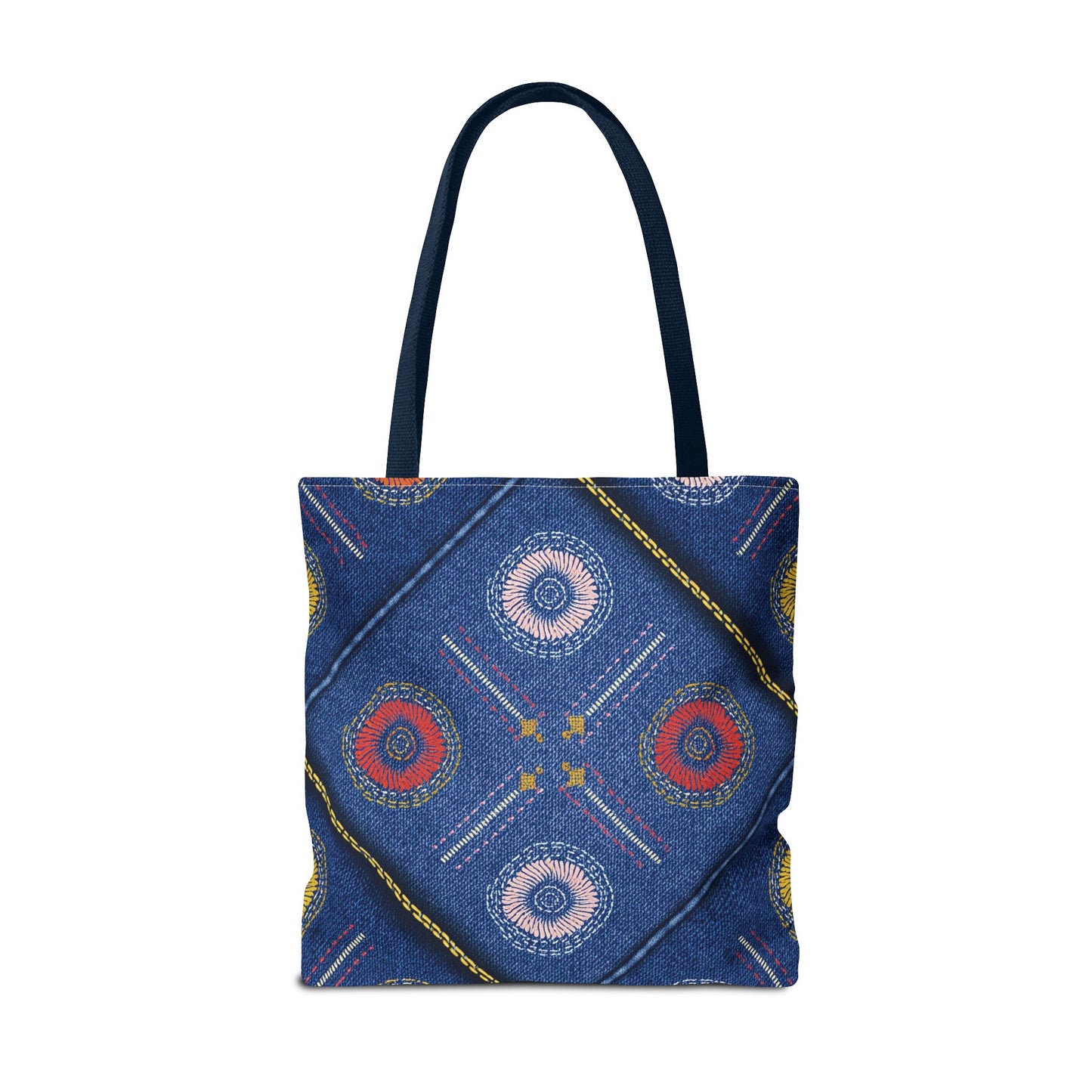 Diwali Graphic Denim Fabric Imitation Print Unisex Canvas Bag Poly Spun 3 Sizes Tote Bag 205-20