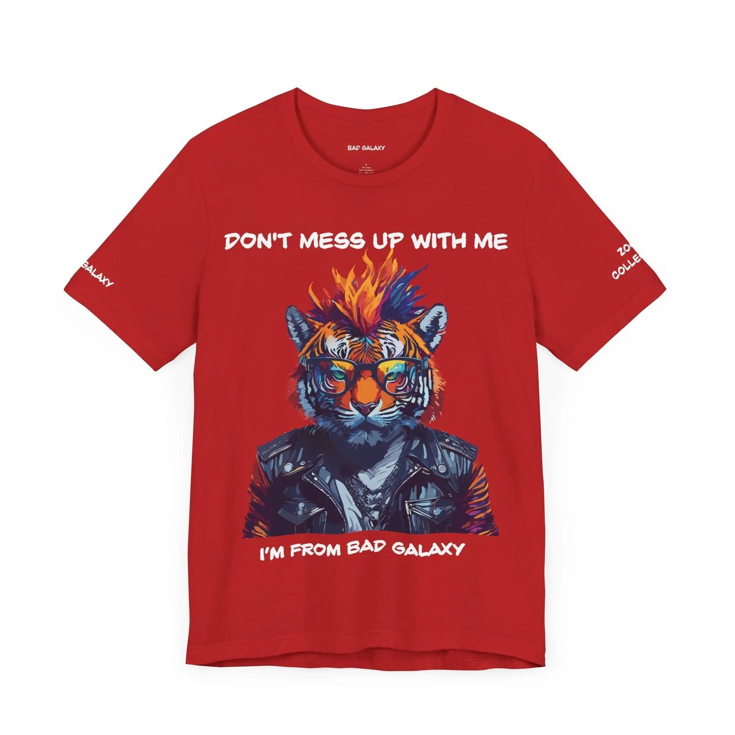 Bad Galaxy Animal T Shirt 100 Percent Cotton Eco Friendly Ink Made in USA Durable Stitching