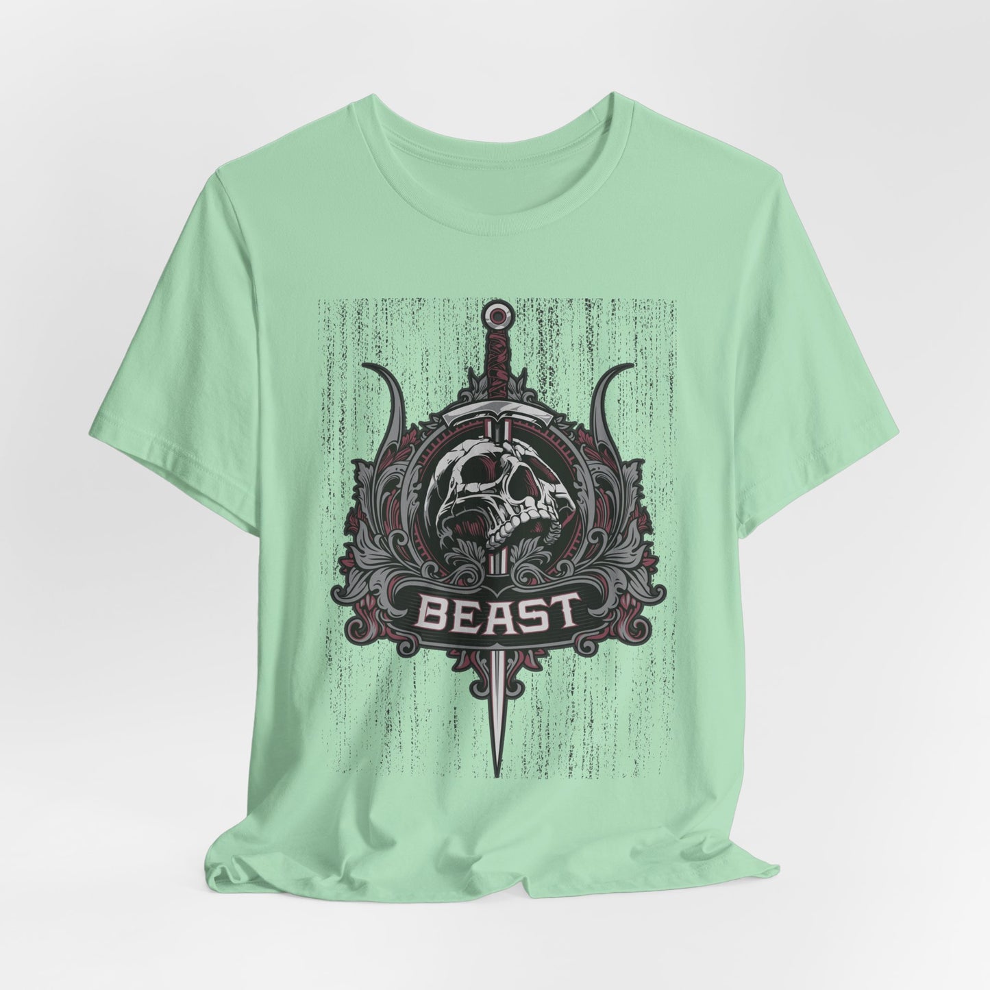 Beast Graphic Tee, Graphic T-Shirt, Artistic Vintage T-Shirt, Vintage Shirt, Skull Tee, Art Design Skull Tees