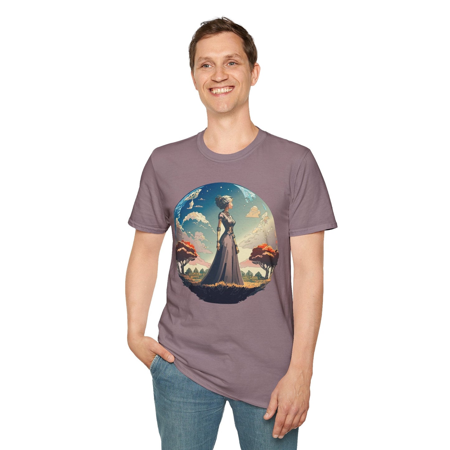 Womens Graphic T Shirt Art Design Tee Gildan Softstyle 64000 Unisex Cotton Short Sleeve