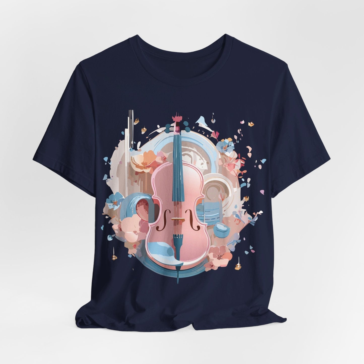 Music T Shirt Unisex Graphic Tee By Adelpha Art Design Vintage Inspired Short Sleeve