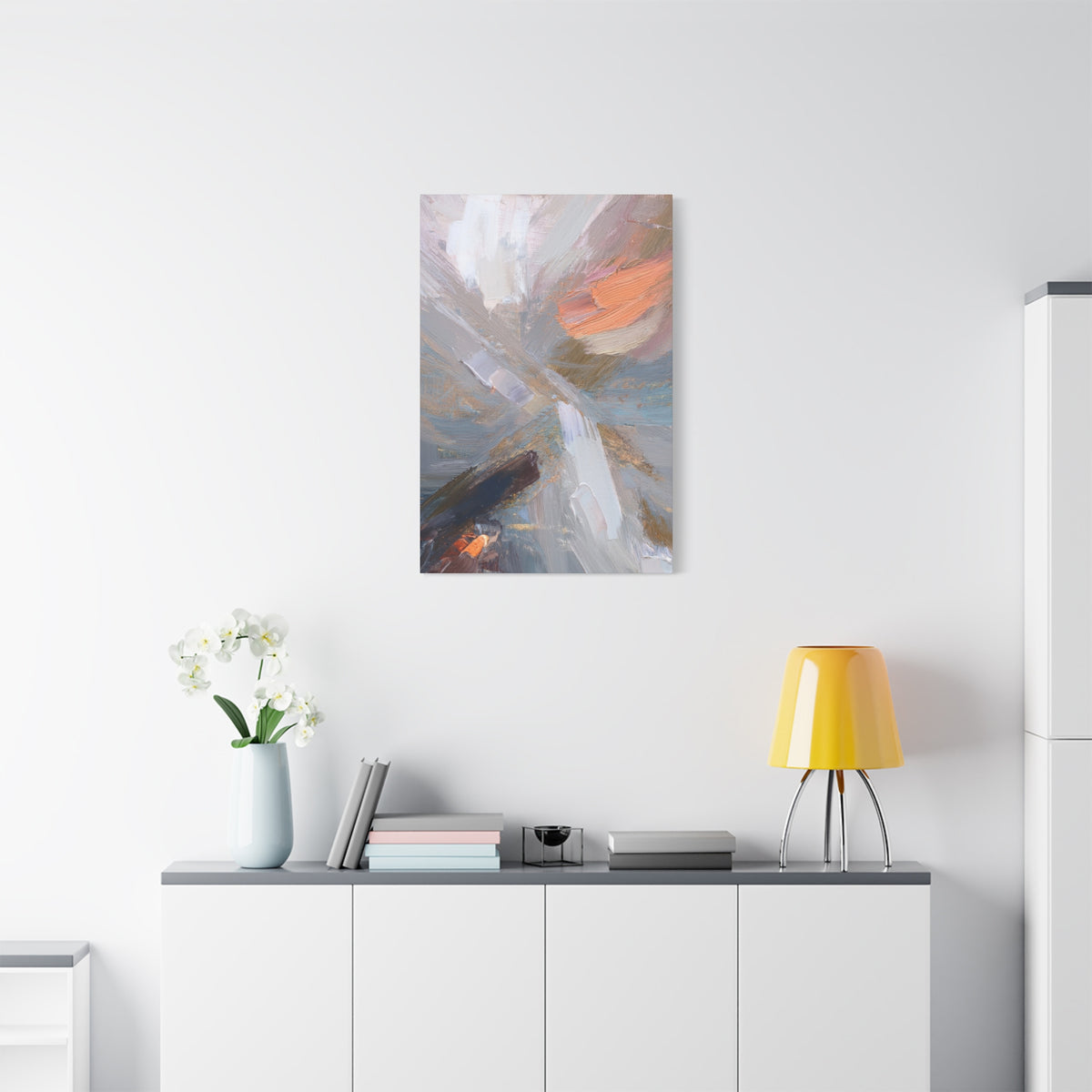 Abstract Pastel Painting Print Canvas 20x24,20x30,24x30 24x32,24x36,30x40 32x48,36x48,40x60 Pine-Wood Inner Frame ABS-89