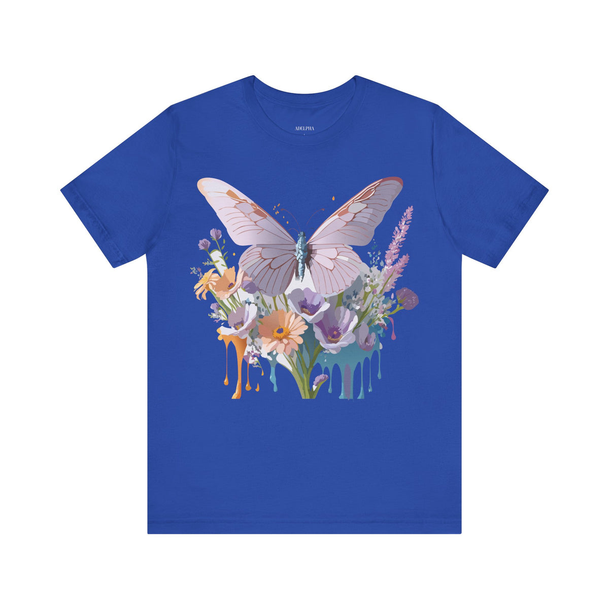 Butterfly Graphic Unisex Cotton Bella+Canvas Tee with Art Design n50