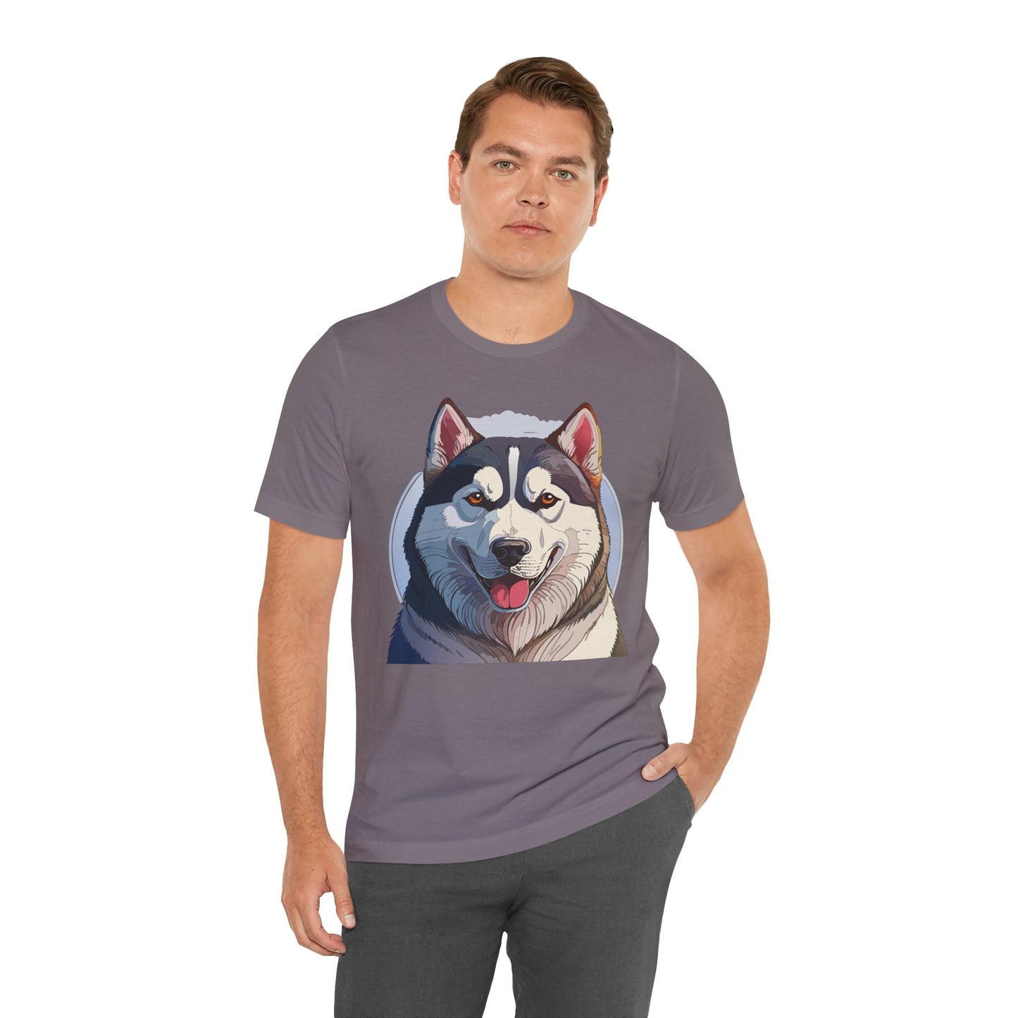 Unisex Animal Shirt Art Design Tee With Wild Animals Graphic Print Short Sleeve Style