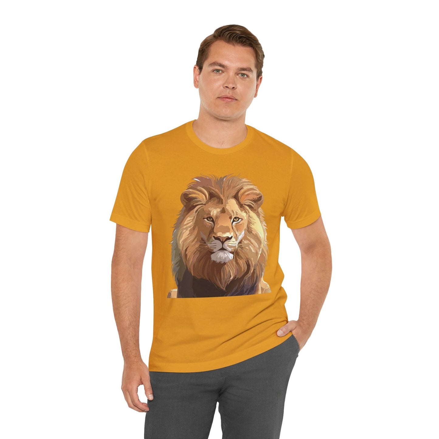 Unisex Animal Art Tee Shirt With Wild Animals Design Gildan 64000 Softstyle Cotton