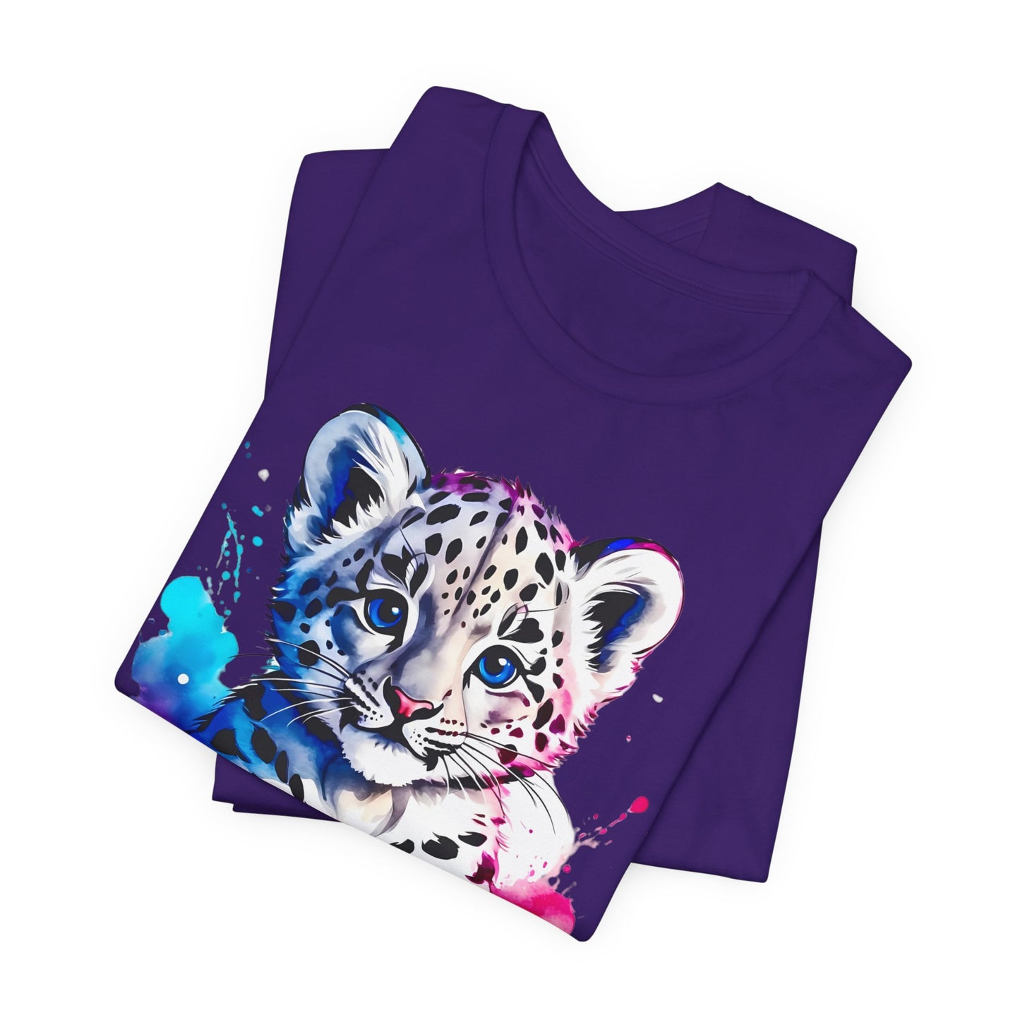 Baby Leopard Shirt, Cute Leopard Tee Shirt, Animal T-Shirt, Gepard Top, Animal Tees, Art Design T-Shirt, Graphic Tee