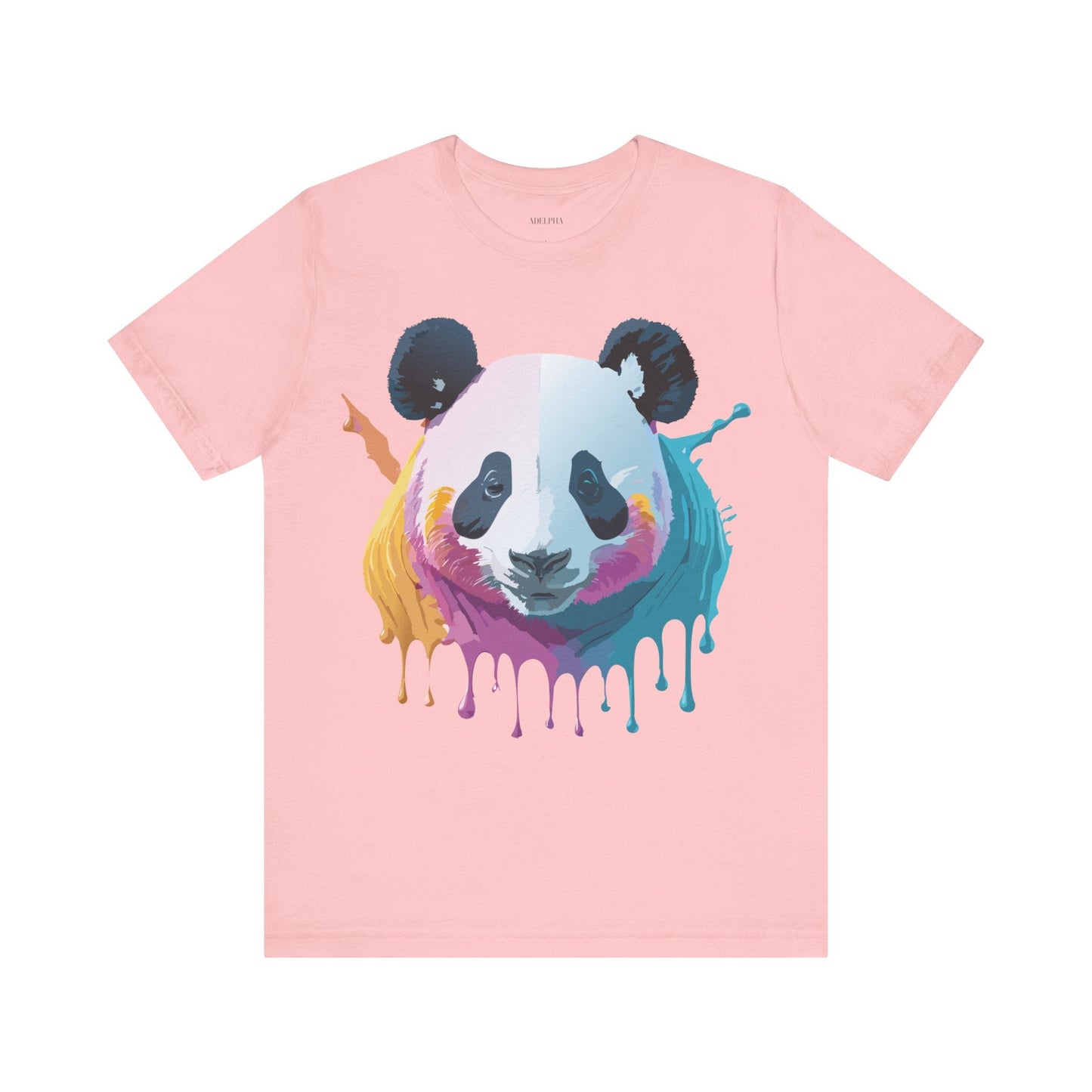 Panda Shirt Unisex Graphic Tee Vintage Inspired Artwork By Adelpha Jersey Short Sleeve