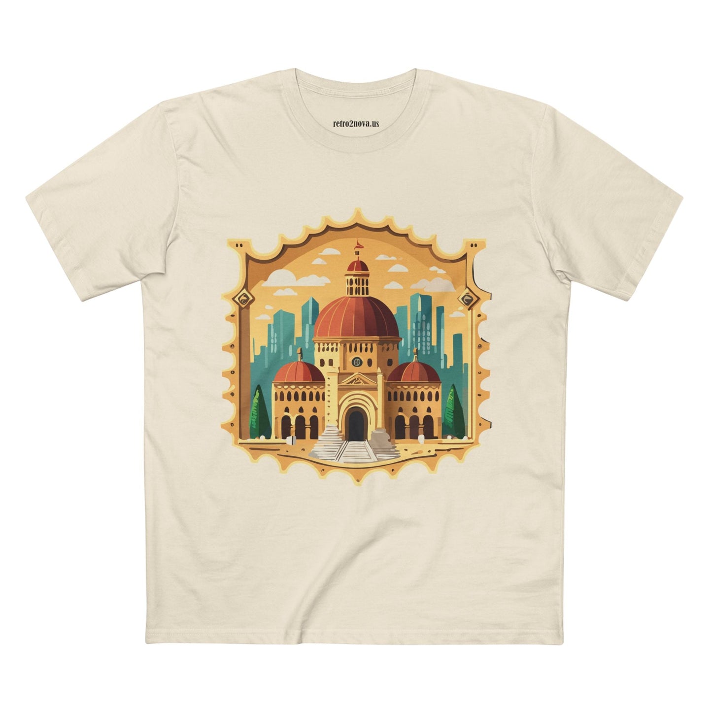 Stamp Shirt Postage Stamp Tee Unisex Premium Cotton With Original Art Design From Retro2Nova