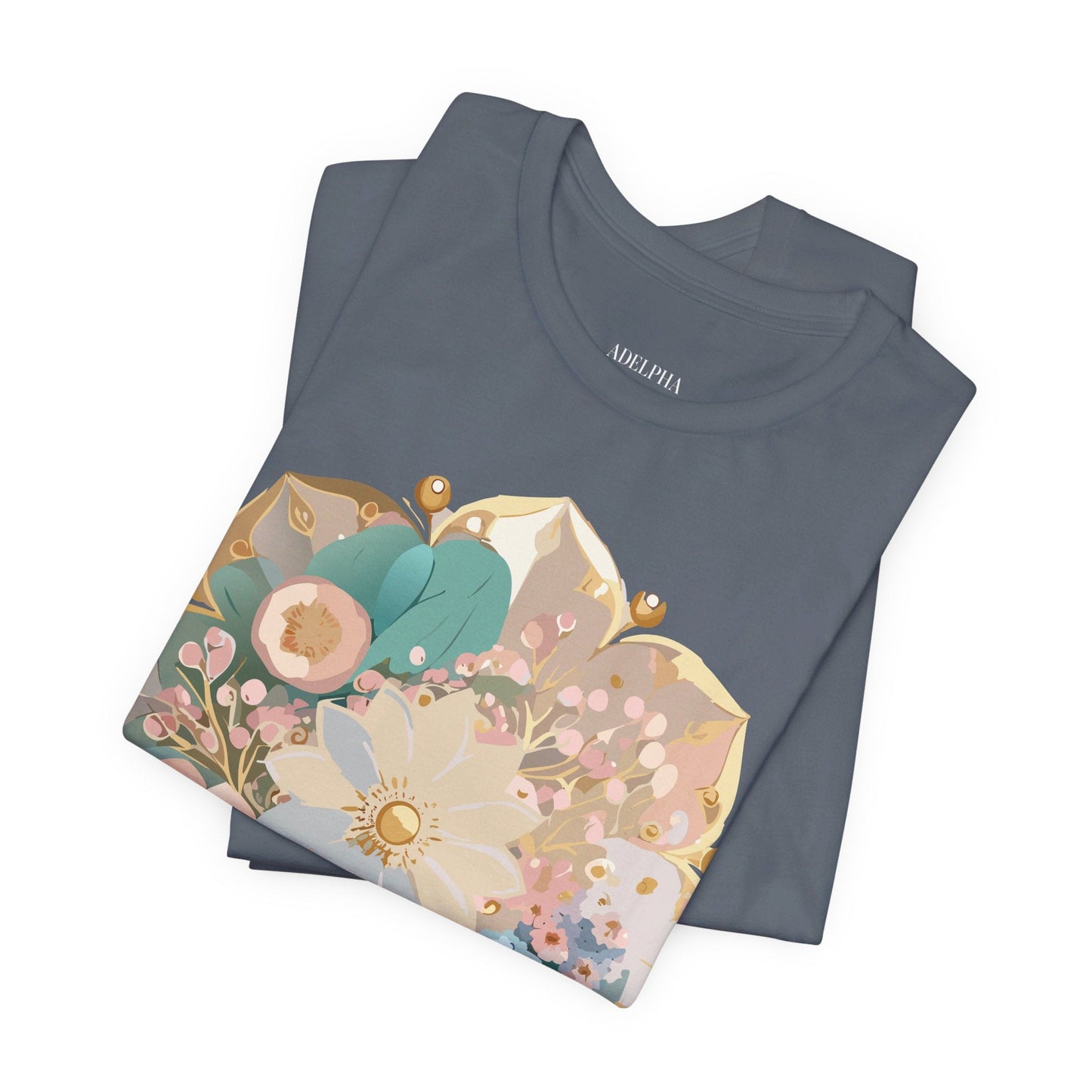Mandala Graphic Unisex 100 Cotton Vintage Floral Artwork Tee 14