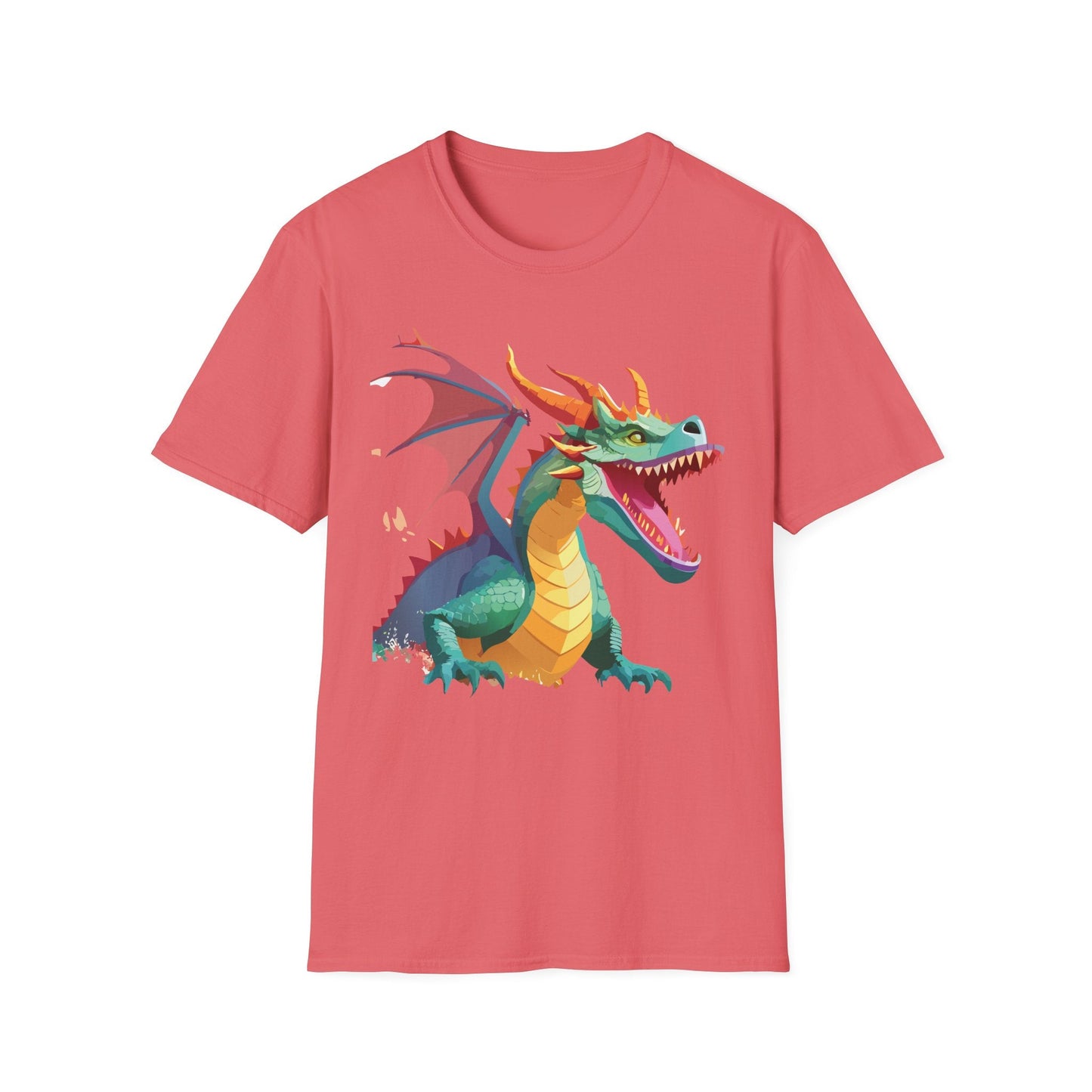 Dragon Graphic T Shirt Unisex Softstyle Cotton Tee Dragon Art Shirt For Men Women