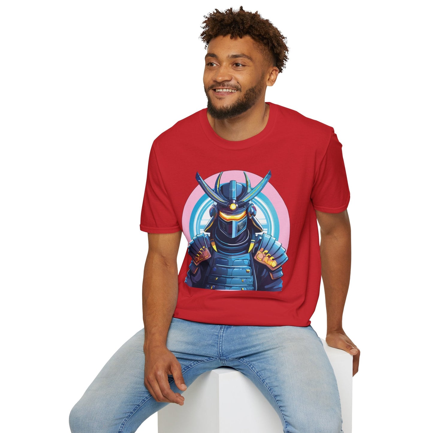 Samurai Shirt Unisex Gildan Softstyle 64000 Tee 100 Percent Ring Spun Cotton Breathable Lightweight