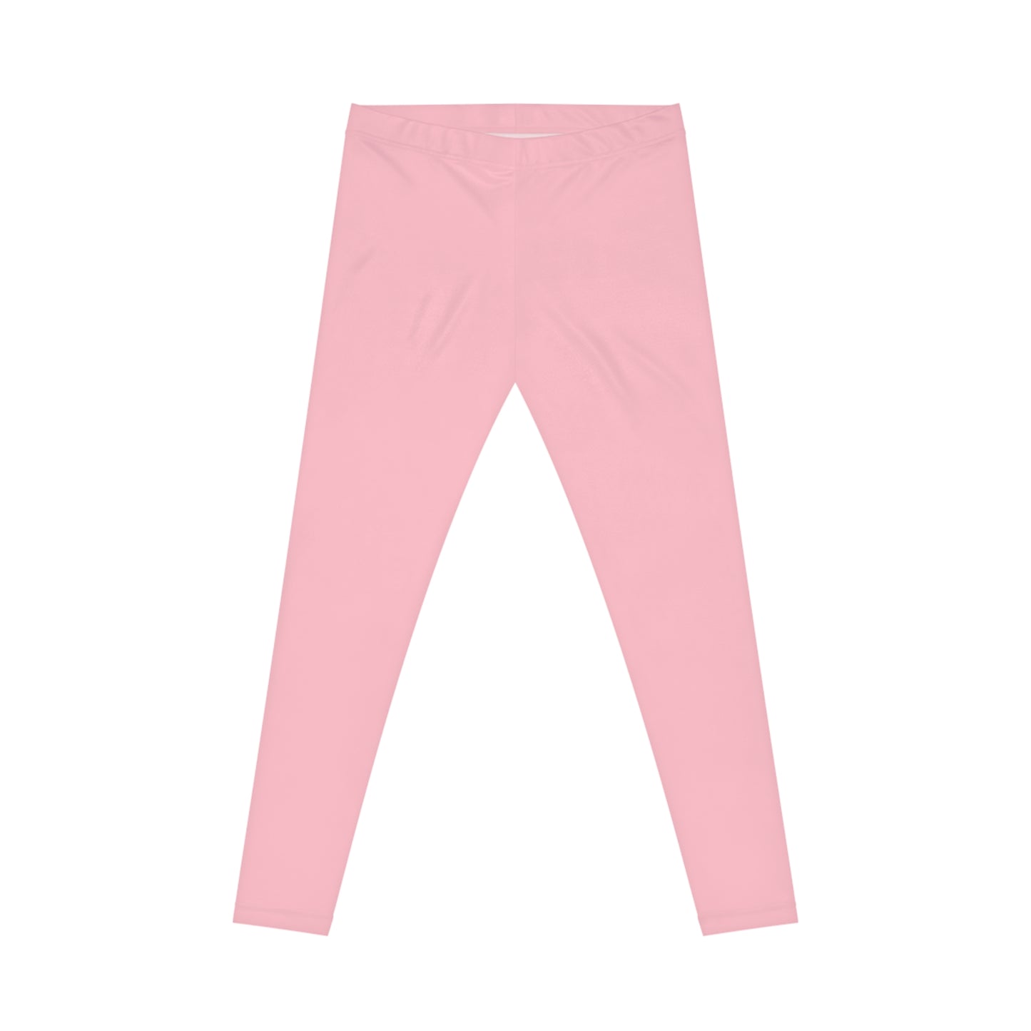 Soft Today Pink Color Women's Poly-Span Casual Leggings XS-2XL