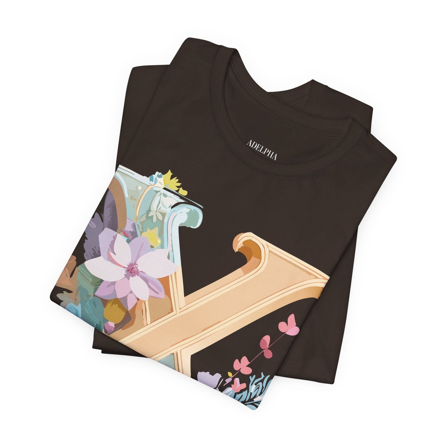 Letter X Shirt Graphic Tee Unisex Vintage Inspired Artwork By Adelpha Premium Comfort