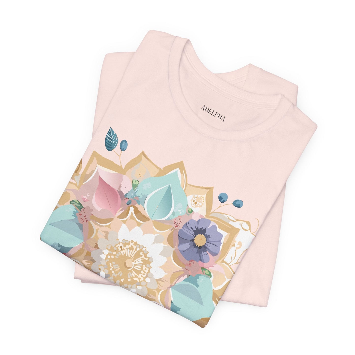 Mandala Graphic Unisex 100 Cotton Vintage Floral Artwork Tee 17