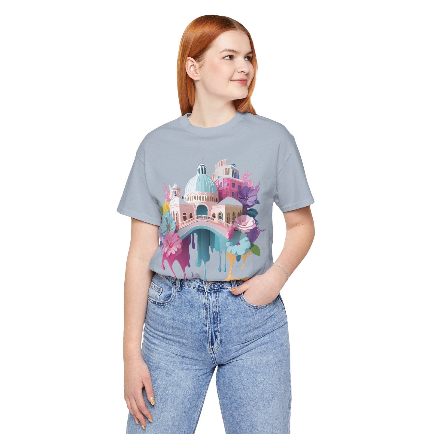 Venice Inspired Tourist Shirt Unisex Graphic Tee Adelpha Vintage Artwork Design Art