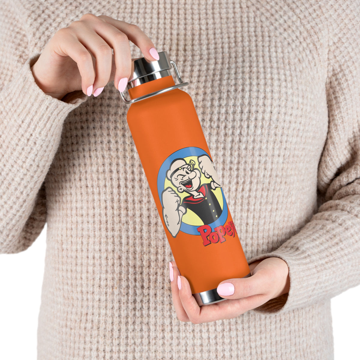 22oz Copper Insulated Water Bottle with Cartoon Design - CV75