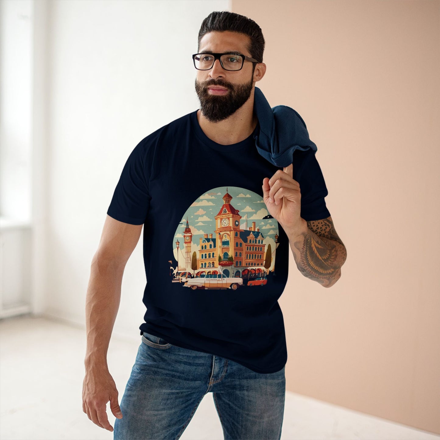 Retro Car Shirts Vintage Car Shirts RC3 Unisex Premium Cotton Tee with Original Car Artwork