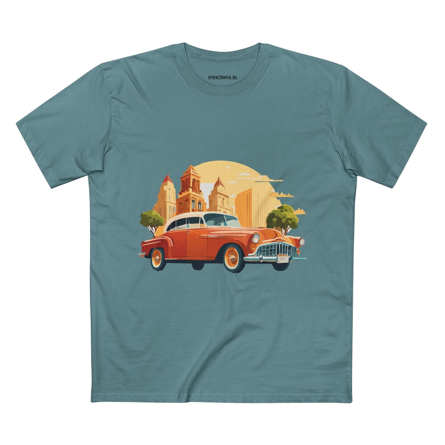 Retro Car Shirts Vintage Car Shirts RC21 Unisex Premium Cotton Tee With Original Art