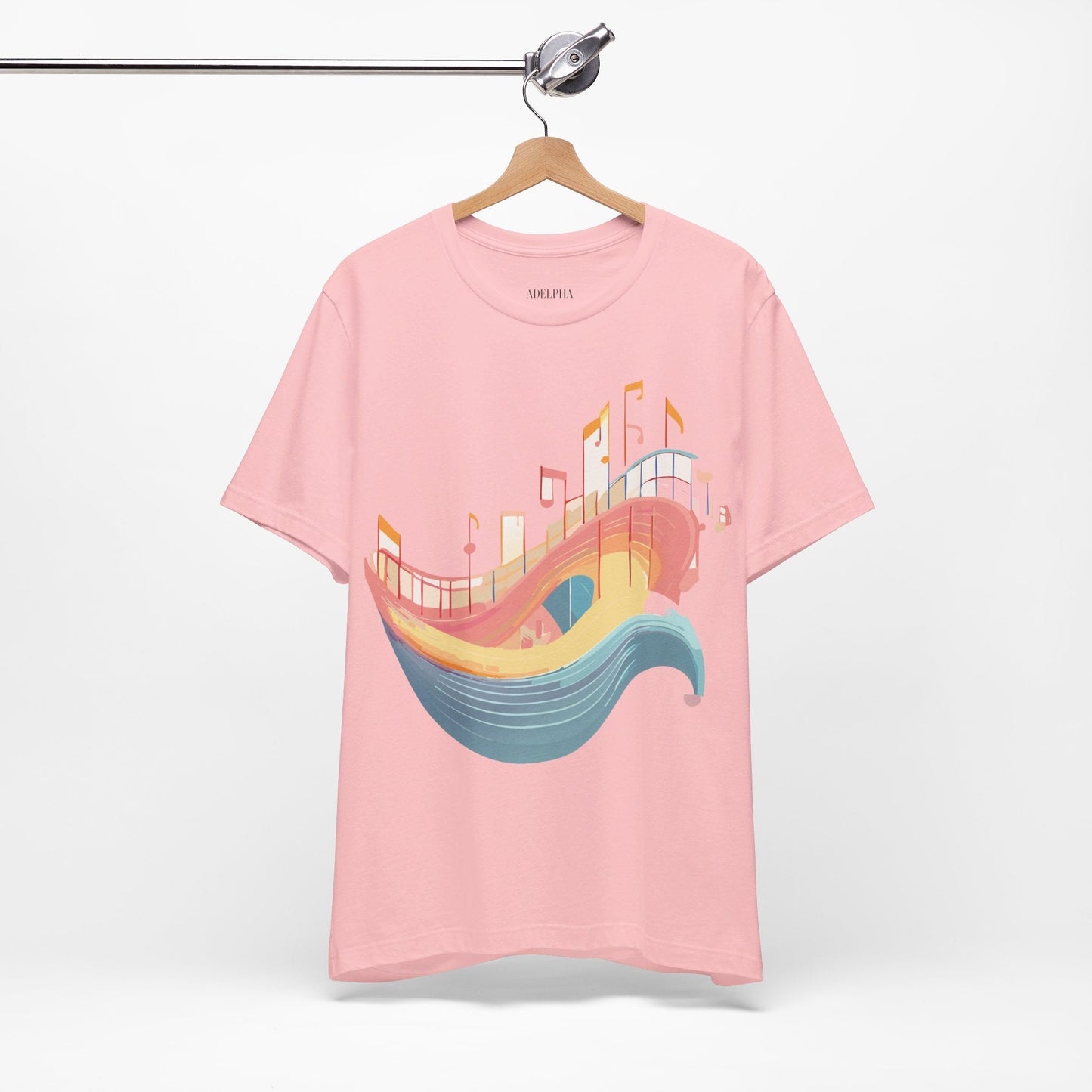 Adelpha Music T Shirt Unisex Graphic Tee Vintage Art Design Jersey Short Sleeve Premium