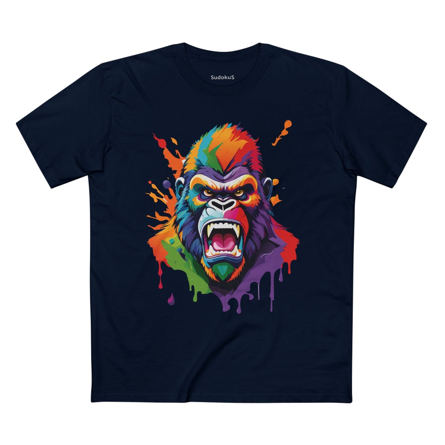 Gorilla Graphic Unisex 100 Cotton Staple Tee with Animal Design Artwork 8