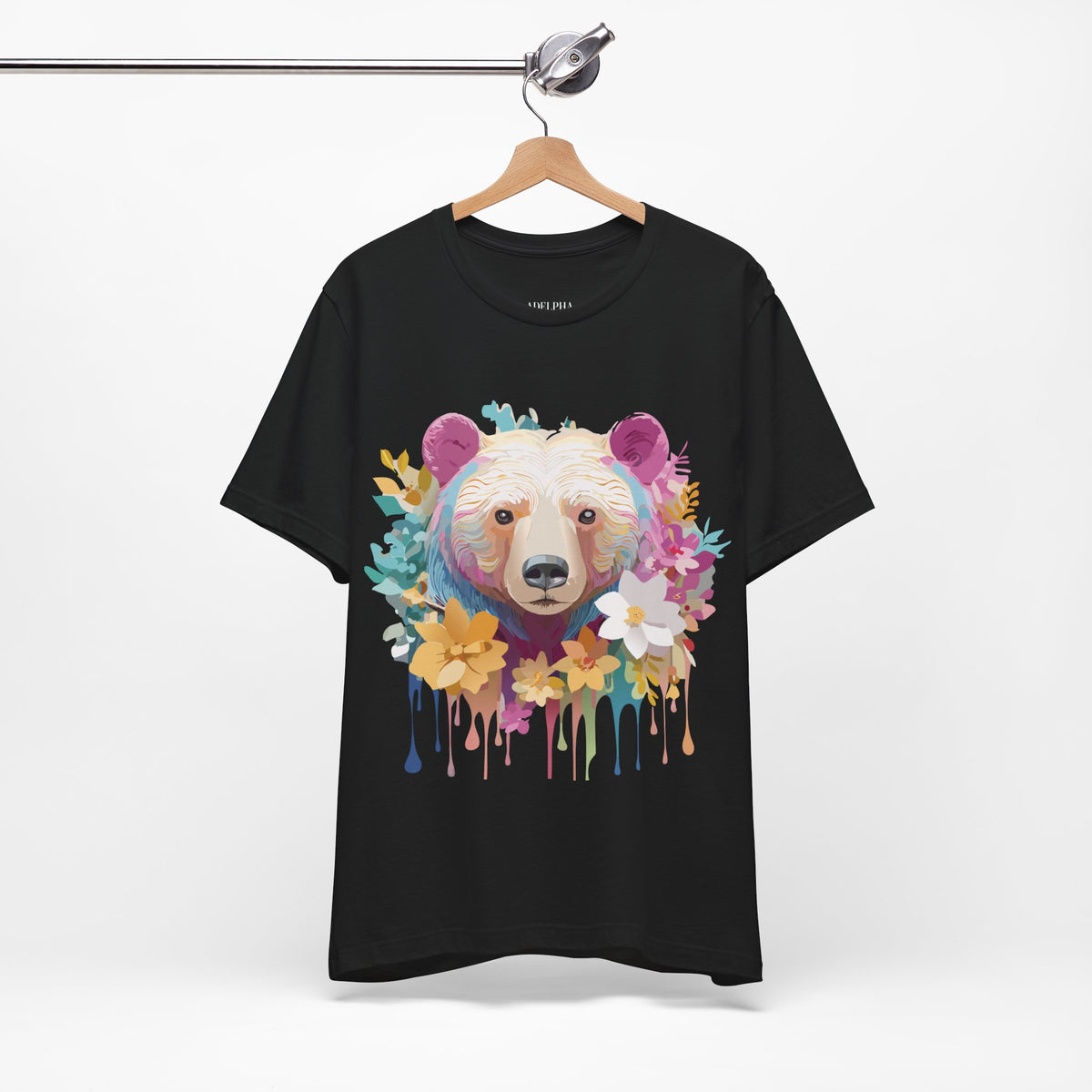 Bear Graphic Design Tee Bella+Canvas Unisex 100 Cotton Tee Shirt a114