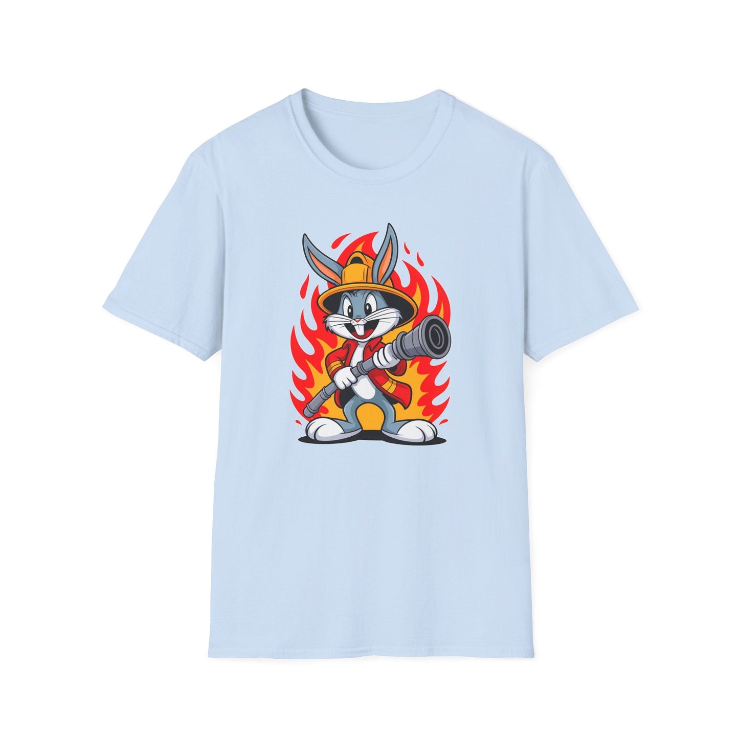 Bugs Bunny T Shirt Unisex Cartoon Graphic Tee 100 Percent Ring Spun Cotton Softstyle